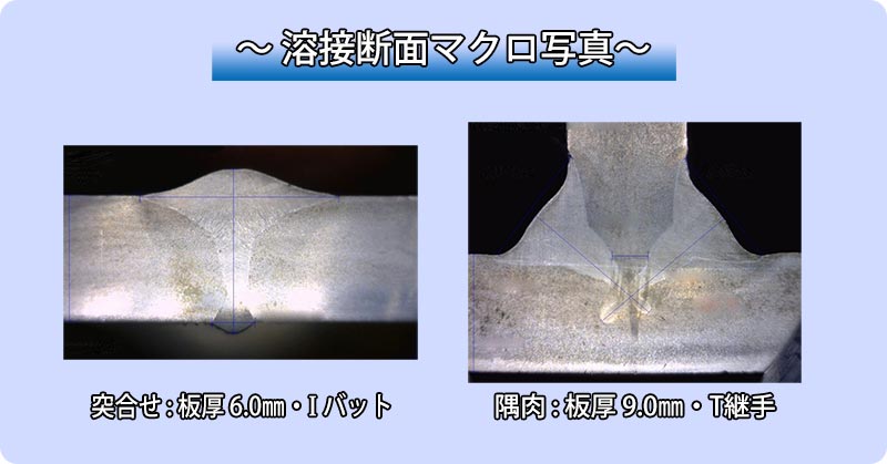 溶接断面マクロ写真